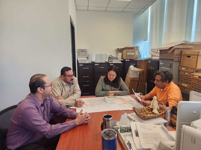 Legal and technical team working